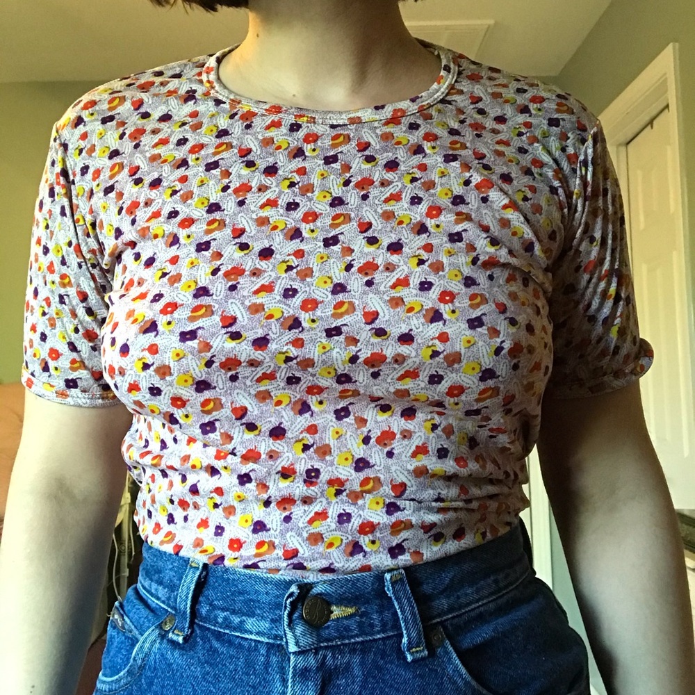 Funky Vintage Patterned Shirt - image 2